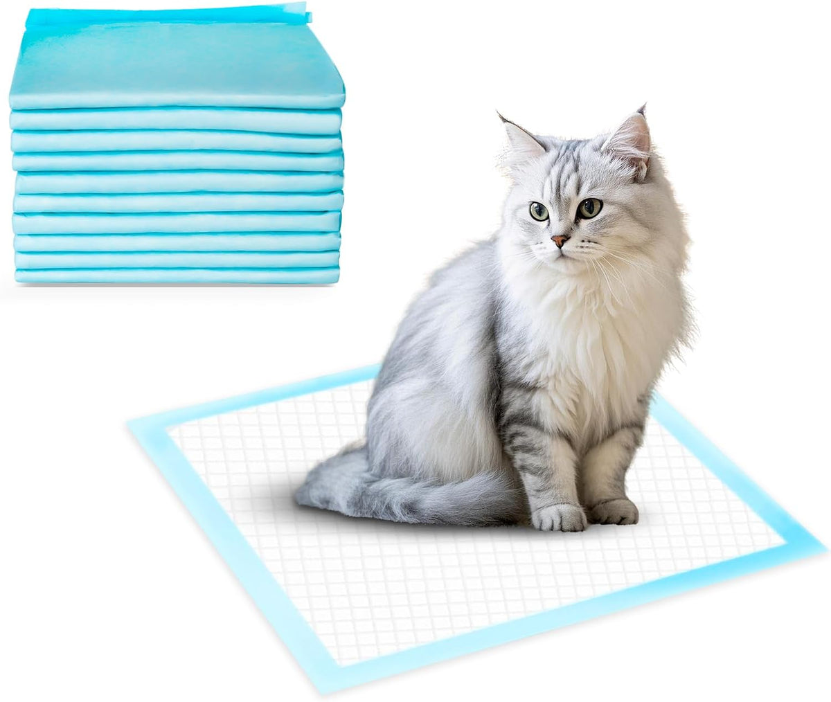 10 Ct Fresh Scent Cat Litter Pads 23.5* 17.5in