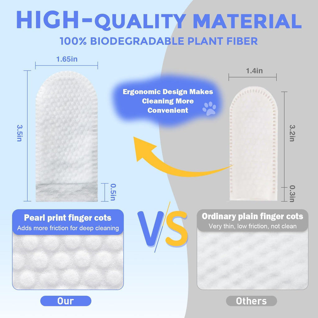 100 Count Ear Finger Wipes for Dogs & Cats