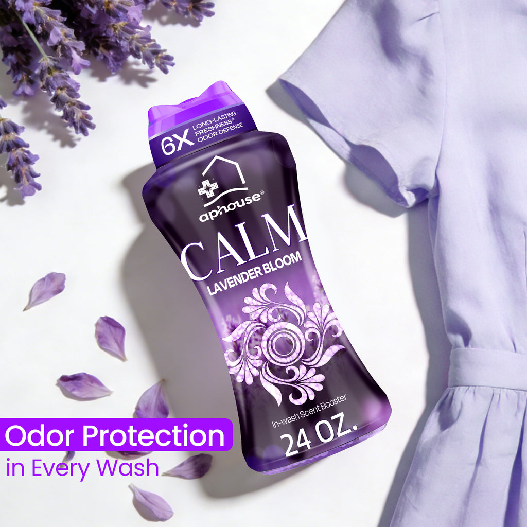aphouse In-Wash Laundry Beads for Odor Protection, 24 oz, Lavender Bloom, Long Lasting Freshness For Scent Beads