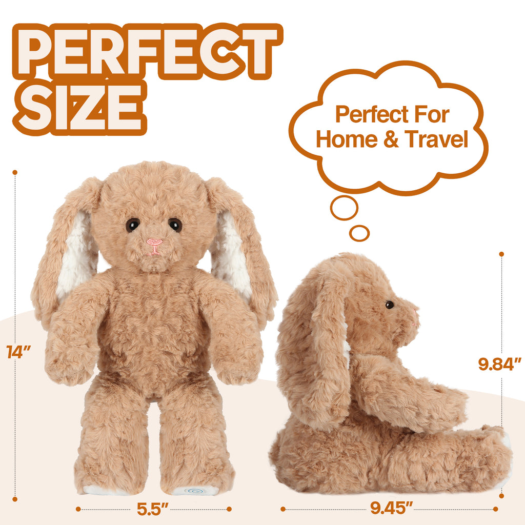 JiaLie Bunny Huggable Massager with Vibration, Rabbit Vibrating Massager for Neck Back, Relaxing, Animal Electric Massager, Portable Travel Gift for Women & Men