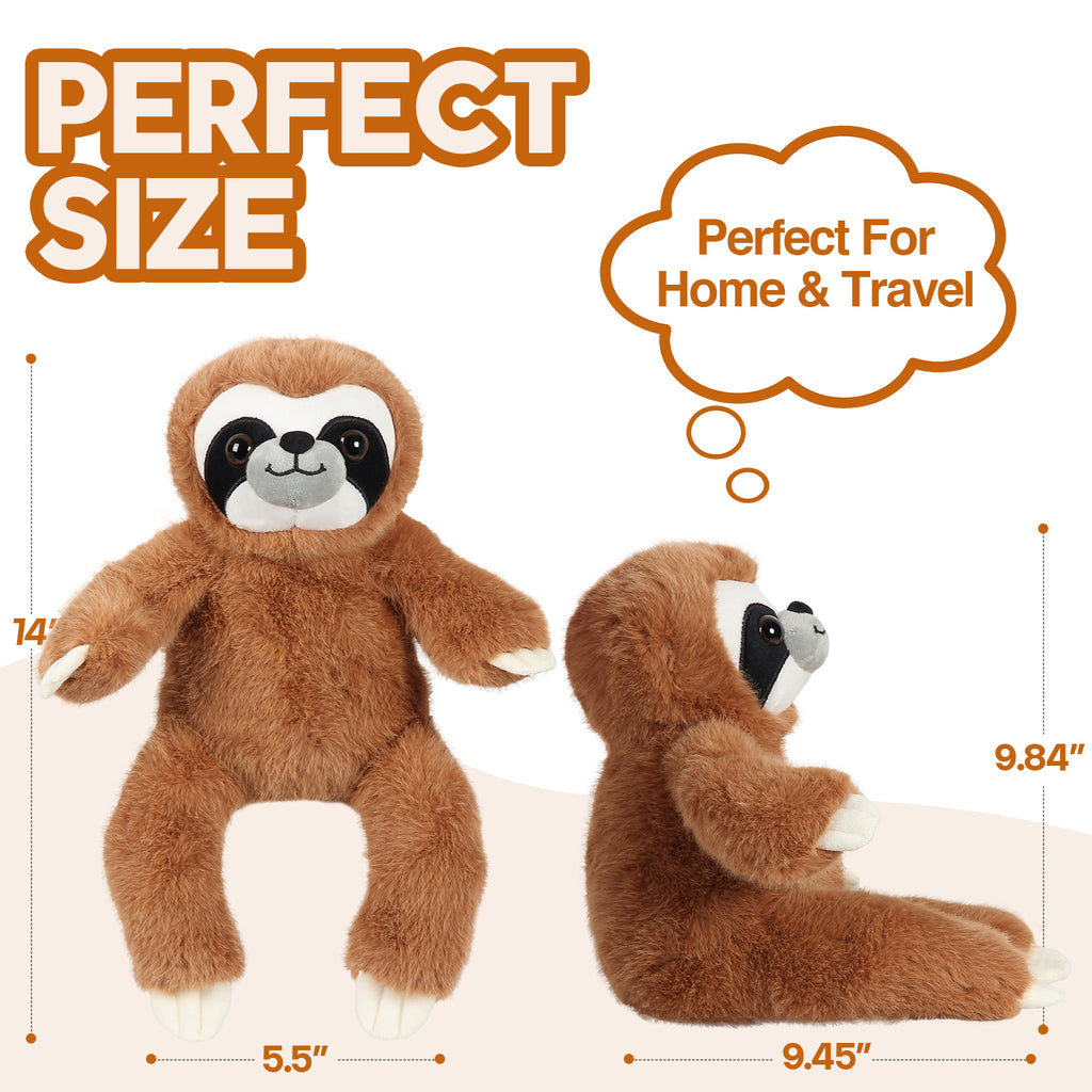 JiaLie Sloth Huggable Massager with Vibration, Vibrating Massager for Neck Back, Relaxing, Animal Electric Massager, Portable Travel Gift for Women & Men