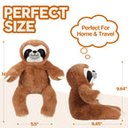 JiaLie Sloth Huggable Massager with Vibration, Vibrating Massager for Neck Back, Relaxing, Animal Electric Massager, Portable Travel Gift for Women & Men