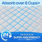 PETRIBE 75-Pack Puppy Pads - 30'' x 26'' Pee Pads for Dogs Potty Training with Super Absorbent & Leak-Proof Quick-Dry Design, 6-Layer Pads for Dogs, Blue