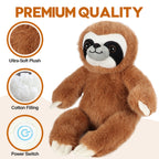 JiaLie Sloth Huggable Massager with Vibration, Vibrating Massager for Neck Back, Relaxing, Animal Electric Massager, Portable Travel Gift for Women & Men