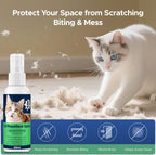 Cat Repellent Ball &,Spray, Dog Repellent, Natural Peppermint Oil Cat & Dog Deterrent Spray 60ml Outdoor and Indoor, Keep Cats Out of Yard Permanently, Protect Your Yard and Furniture, 10 Count