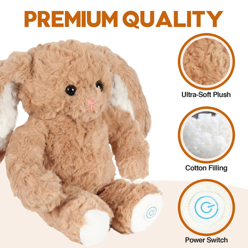 JiaLie Bunny Huggable Massager with Vibration, Rabbit Vibrating Massager for Neck Back, Relaxing, Animal Electric Massager, Portable Travel Gift for Women & Men