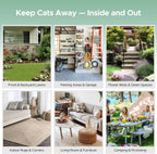 Cat Repellent Ball &,Spray, Dog Repellent, Natural Peppermint Oil Cat & Dog Deterrent Spray 60ml Outdoor and Indoor, Keep Cats Out of Yard Permanently, Protect Your Yard and Furniture, 10 Count