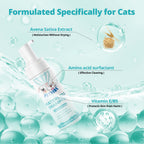 PETRIBE Cat Waterless Shampoo, No Rinse Dry Bath Foam, Hypoallergenic & Detangling, Odor Control,Vet-Recommended for Kittens/Cats