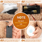 JiaLie Teddy Bear Huggable Massager with Vibration, Vibrating Massager for Neck Back, Relaxing, Animal Electric Massager, Portable Travel Gift for Women & Men