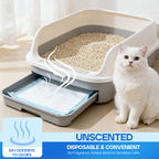 PETRIBE Unscented Cat Pads for Tidy Cats Breeze Litter System, Thickened 6-Layer Super Absorbent for Powerful Odor Elimination, Compatible with Tidy Cats Breeze System, -40 Count, 16.9" x 11.4"