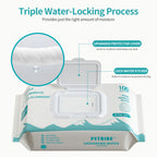 Petribe Pet Wipes For Dogs, Coconut Scent,200 Count, Cleaning and Hydrating, Pet Wipes for Paws, Body & Butt