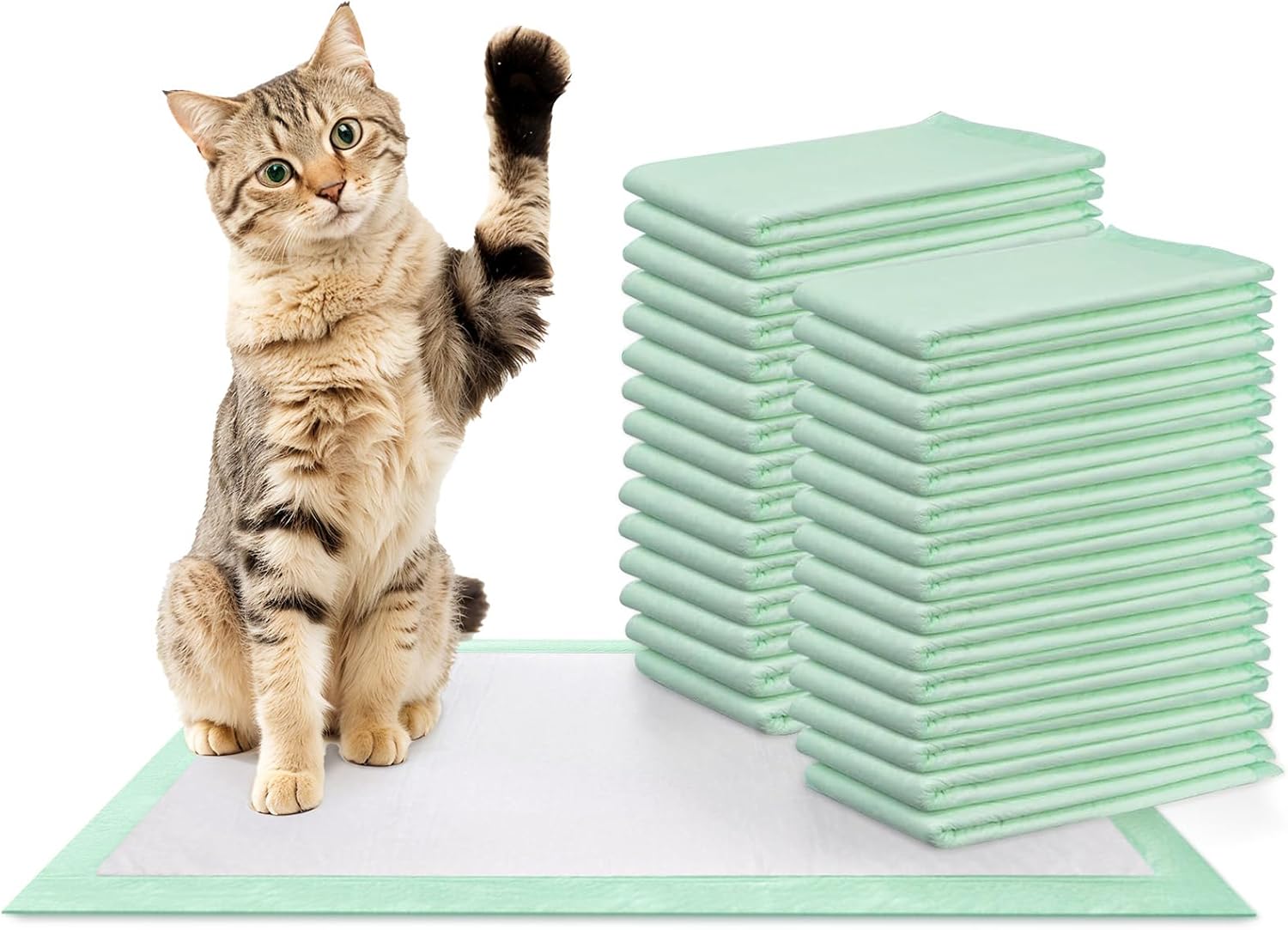 Cat Pads Refills for Litter Box 16.9*11.4in -Pack of 40