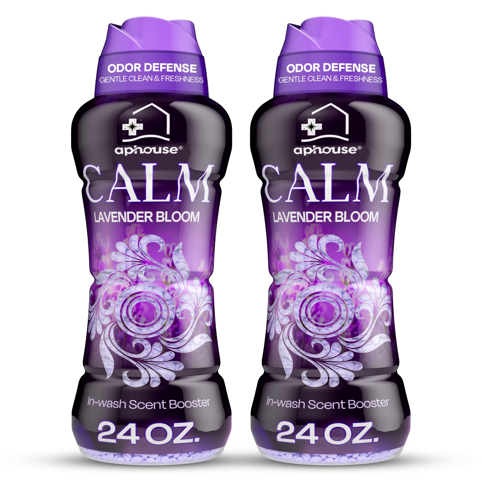 2 Pack In-Wash Laundry Beads for Odor Protection, 48 oz, Lavender Bloom, Long Lasting Freshness For Scent Beads