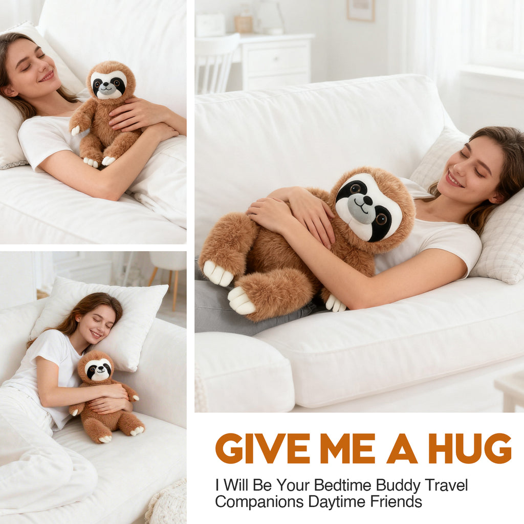 Sloth Huggable Massager with Vibration, Vibrating Massager for Neck Back, Relaxing, Animal Electric Massager, Valentine's Day Gift for Women & Men & Children