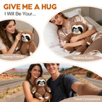 JiaLie Sloth Huggable Massager with Vibration, Vibrating Massager for Neck Back, Relaxing, Animal Electric Massager, Portable Travel Gift for Women & Men