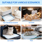 PETRIBE Cat Pee Pads, Fresh Scented, Tidy Cats Breeze Pads Refills, Thickened 6-Layer Super Absorbent for Advanced Odor Control, Compatible with Tidy Cats Breeze System - 40 Count, 16.9" x 11.4"