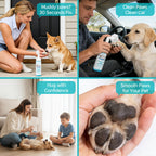 7 fl oz Dog Paw Cleaner with Built-in Brush, Foaming No-Rinse Formula for Cleaning Dirty Paws After Walks, Gentle Everyday Puppy Clean Paws
