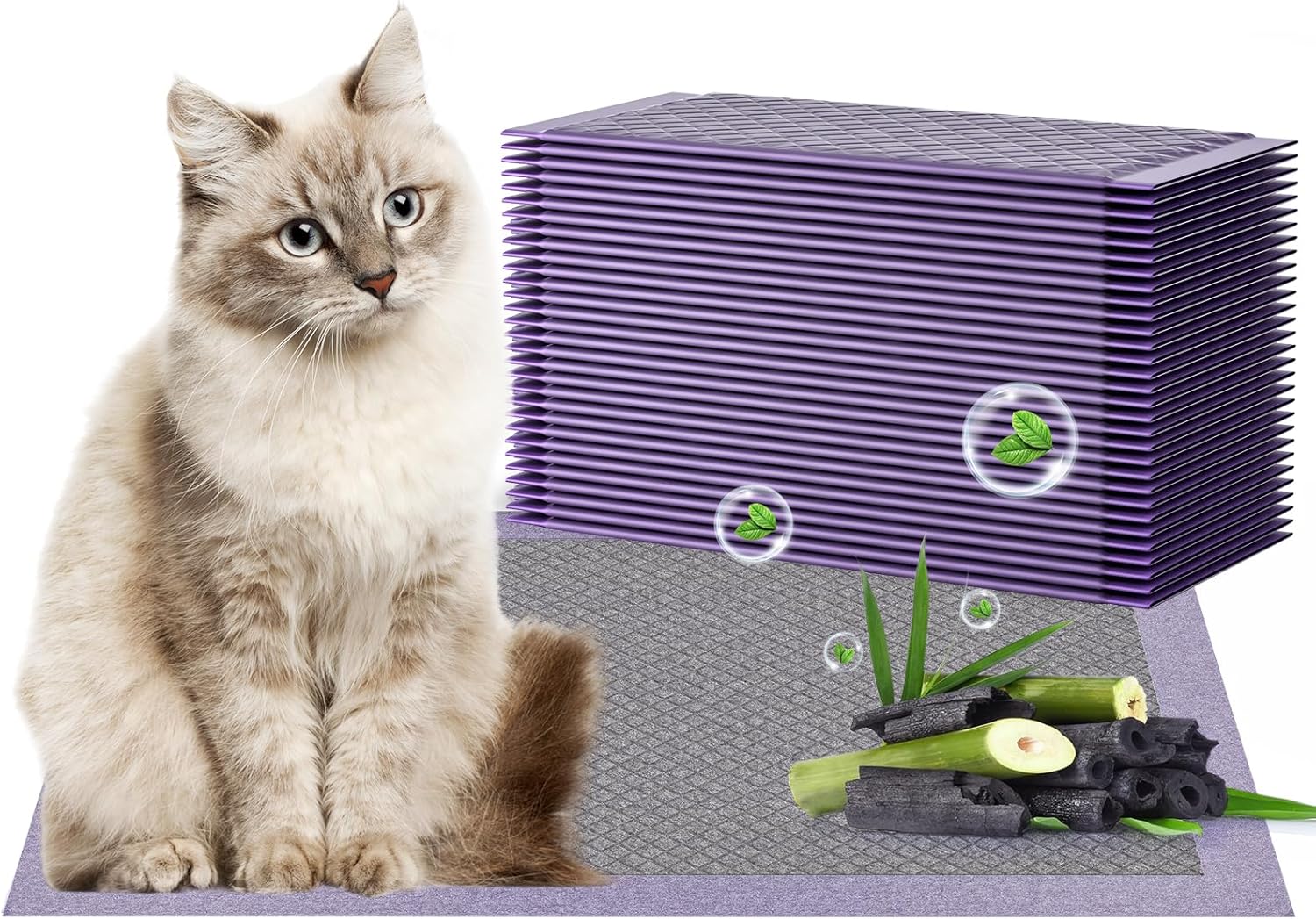 10 Ct Fresh Scent Cat Litter Pads 23.5* 17.5in
