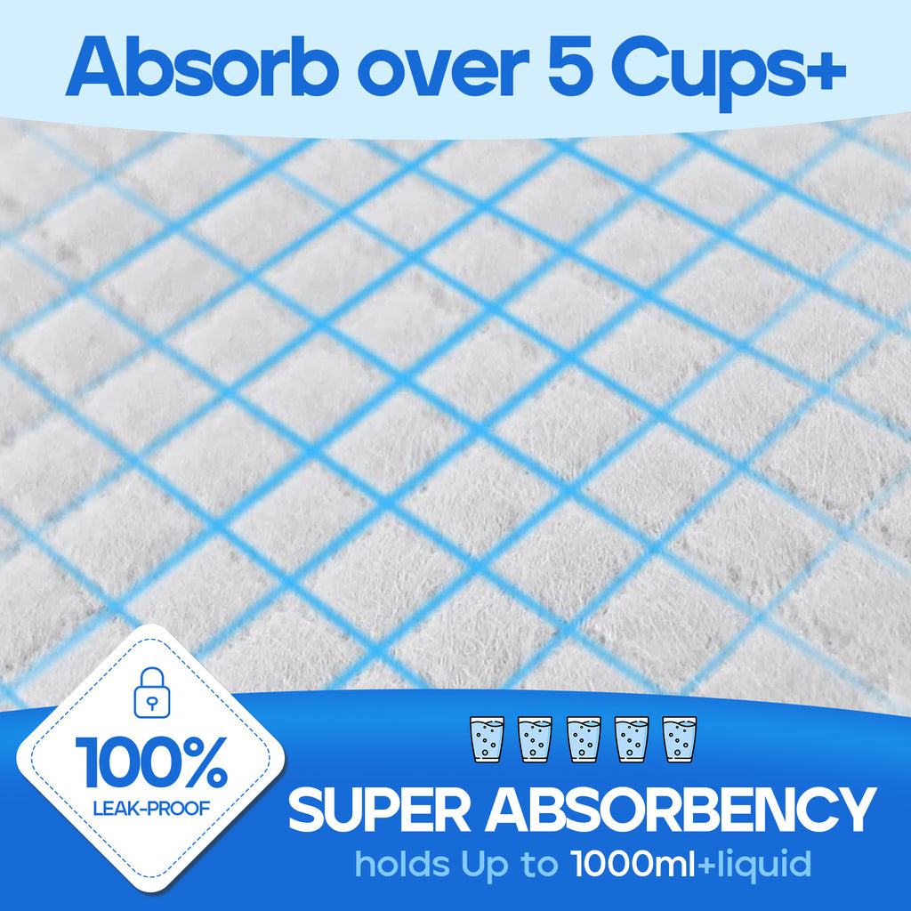 PETRIBE Cat Pee Pads, Fresh Scented, Tidy Cats Breeze Pads Refills, Thickened 6-Layer Super Absorbent for Advanced Odor Control, Compatible with Tidy Cats Breeze System - 40 Count, 16.9" x 11.4"