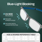 JiaLie Reading Glasses for Men Blue Light Blocking Unisex Rectangular Reading Glasses Foldable Readers, 3 pack