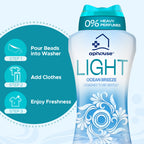 aphouse Light In-Wash Scent Booster Laundry Beads, No Heavy Perfumes, Ocean Breeze Scent, Long Lasting Freshness & Odor Eliminator for Laundry, HE Safe, 24 oz