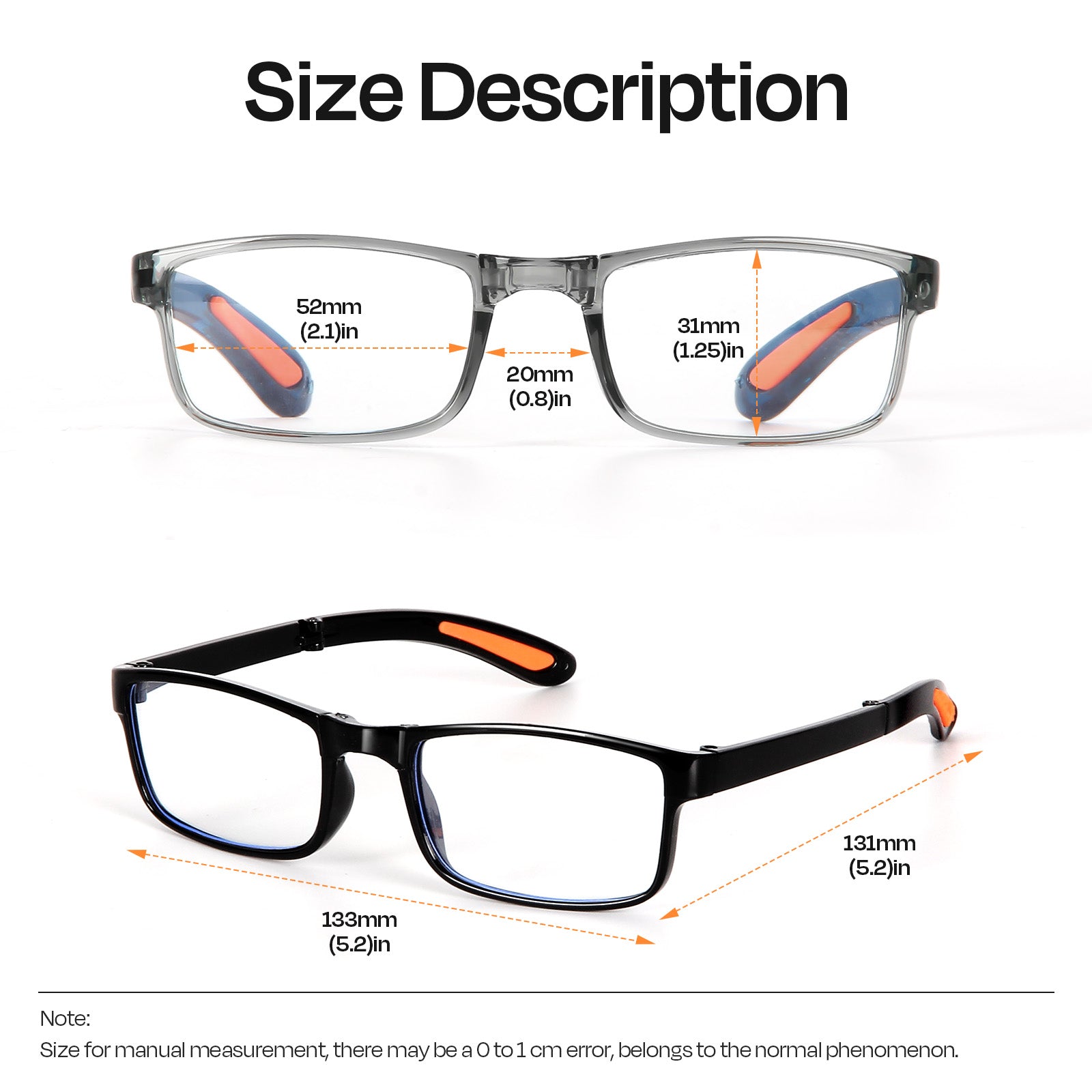 JiaLie Reading Glasses for Men Blue Light Blocking Unisex Rectangular Reading Glasses Foldable Readers, 3 pack