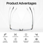 JiaLie Fashion Reading Glasses for Men Blue Light Blocking Unisex Rectangular Readers Mix Color, +1.5, 3pack